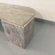 Vintage gray marble coffee table from the 70s