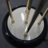 Mid-Century Modern Reed Floor Lamp Murano Glass Metal by Mazzega, Italy, 1970s