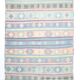 Tapis Kilim Anatolien 5x9 ft – Rayures Pastel en Vert Menthe, 163x268Cm