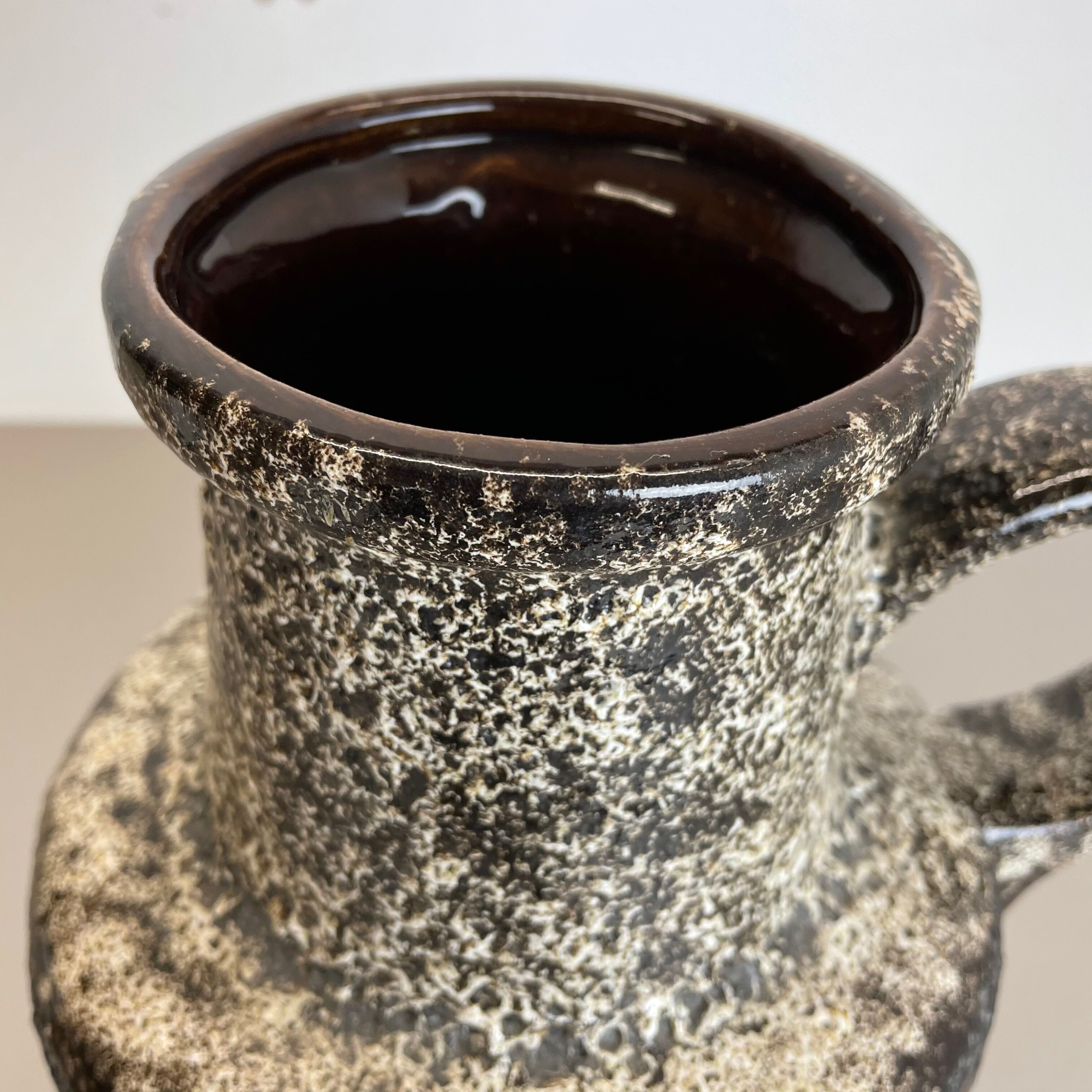 Large Pottery Fat Lava Multi-Color Floor Vase 408-40 Made by Scheurich, 1970s