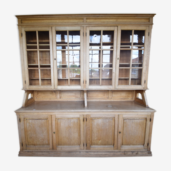 Glazed libraries, furniture of trade school showcase medicine solid oak 1950'