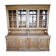 Glass library of a medical school in solid oak from the 1950s.