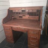 American curtain desk in solid oak from the 1900s.
