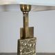 Pair of Dioniso Table Lamps in Marble and Brass by Angelo Brotto, Esperia