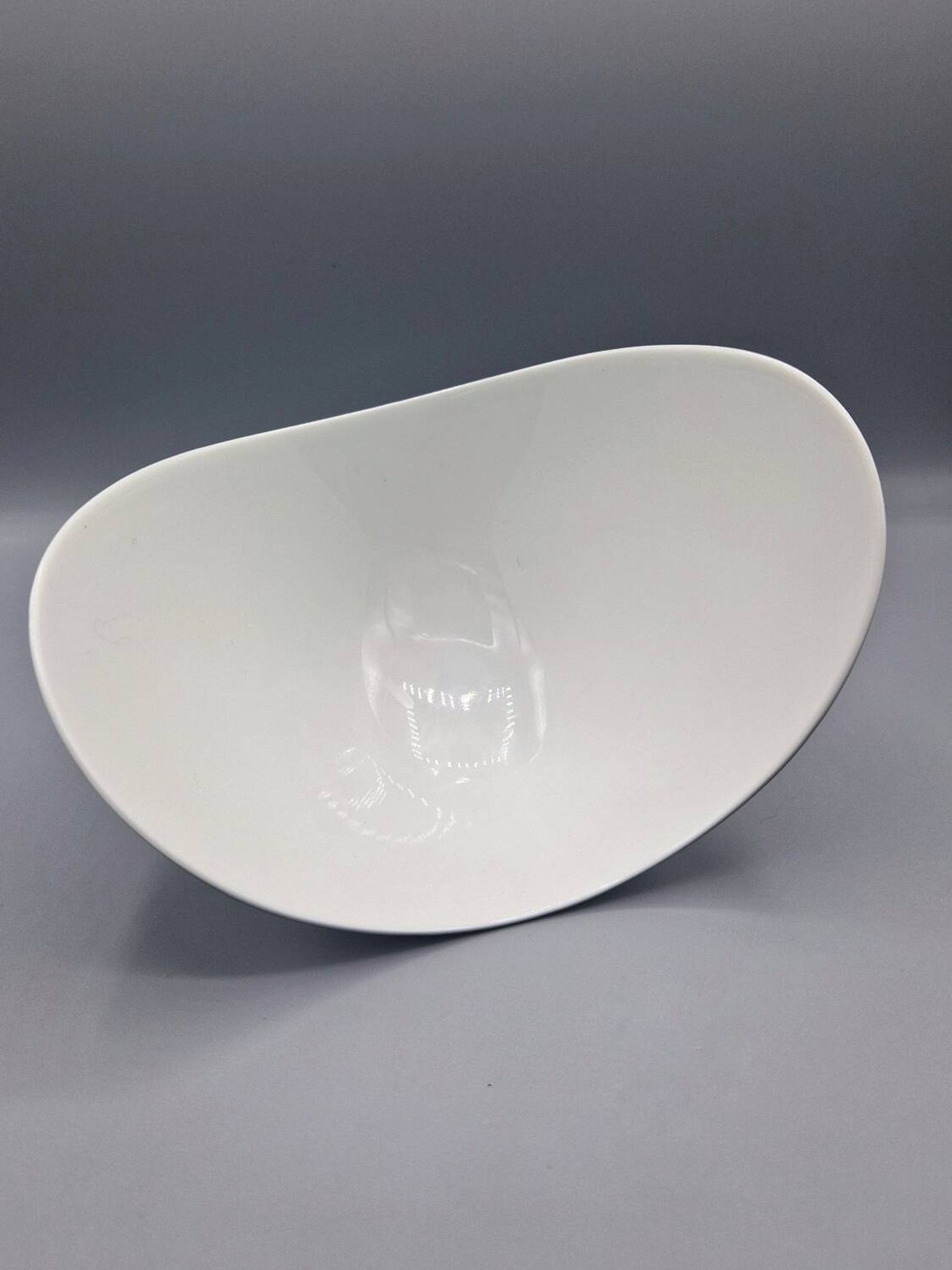Bol Rosenthal Free Spirit in porcelain with silver metallic glaze.