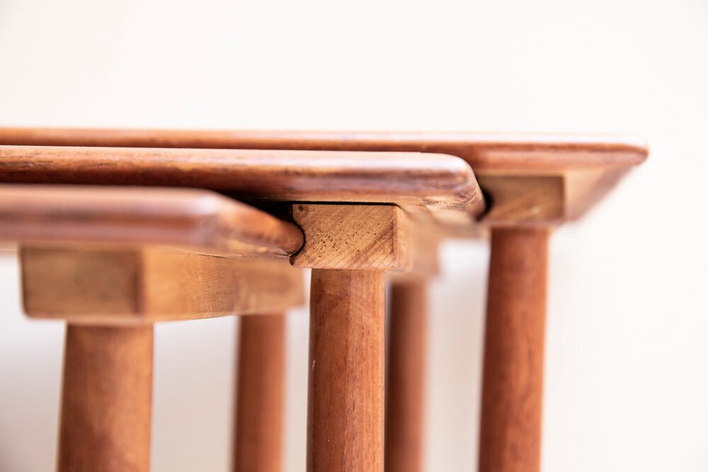 Suite of vintage nesting tables