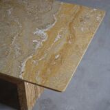 Mid-century rectangular marble coffee table, made in Italy, 1970s.