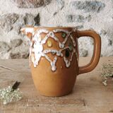 Barbotine Pitcher Vintage 70s, GP France
