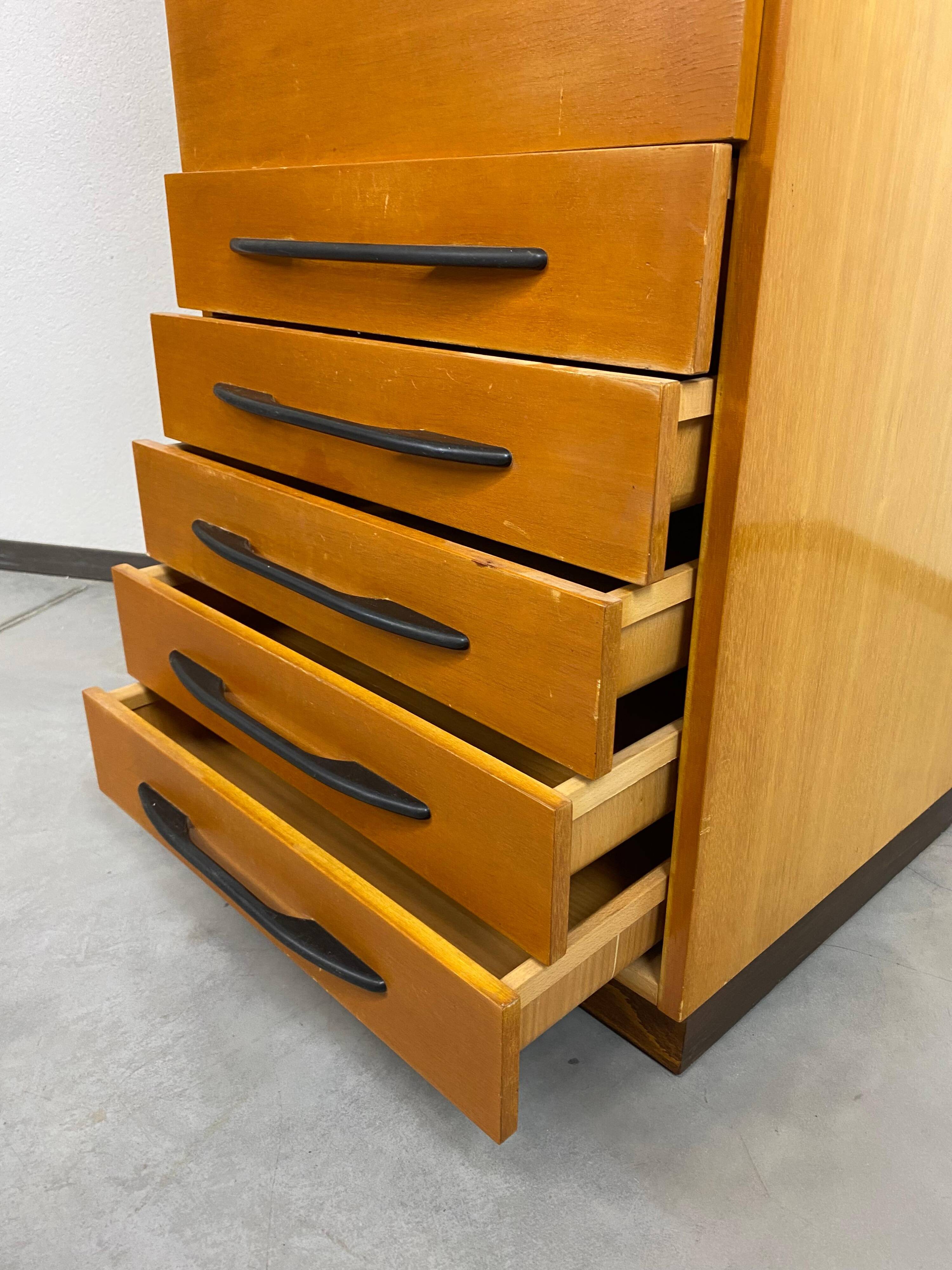 Writing desk with cabinet by Mojmír Požár for UP Závody Bučovice