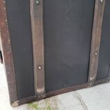 Malle de voyage en cuir époque 1900s