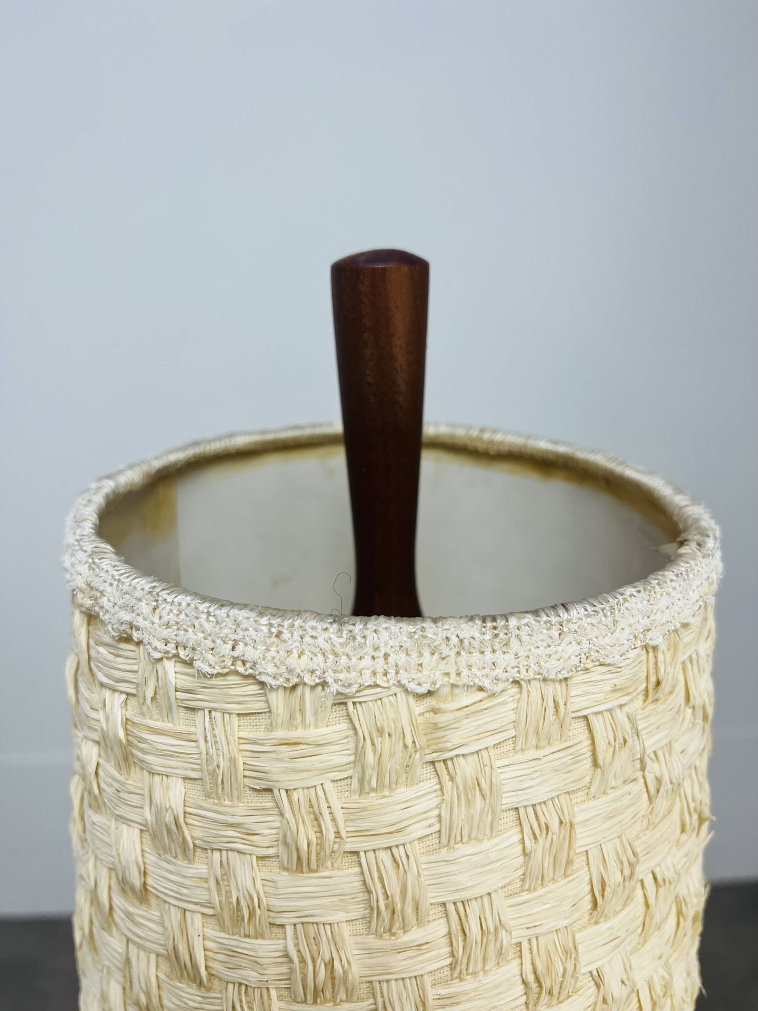 Scandinavian diabolo floor lamp in teak by Parker Knoll, 1960s