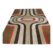 Grand tapis vintage des années 70 1970