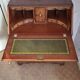 Georgian Secretary / Writing Desk in Mahogany and Green-Gold Leather - Very Good Condition