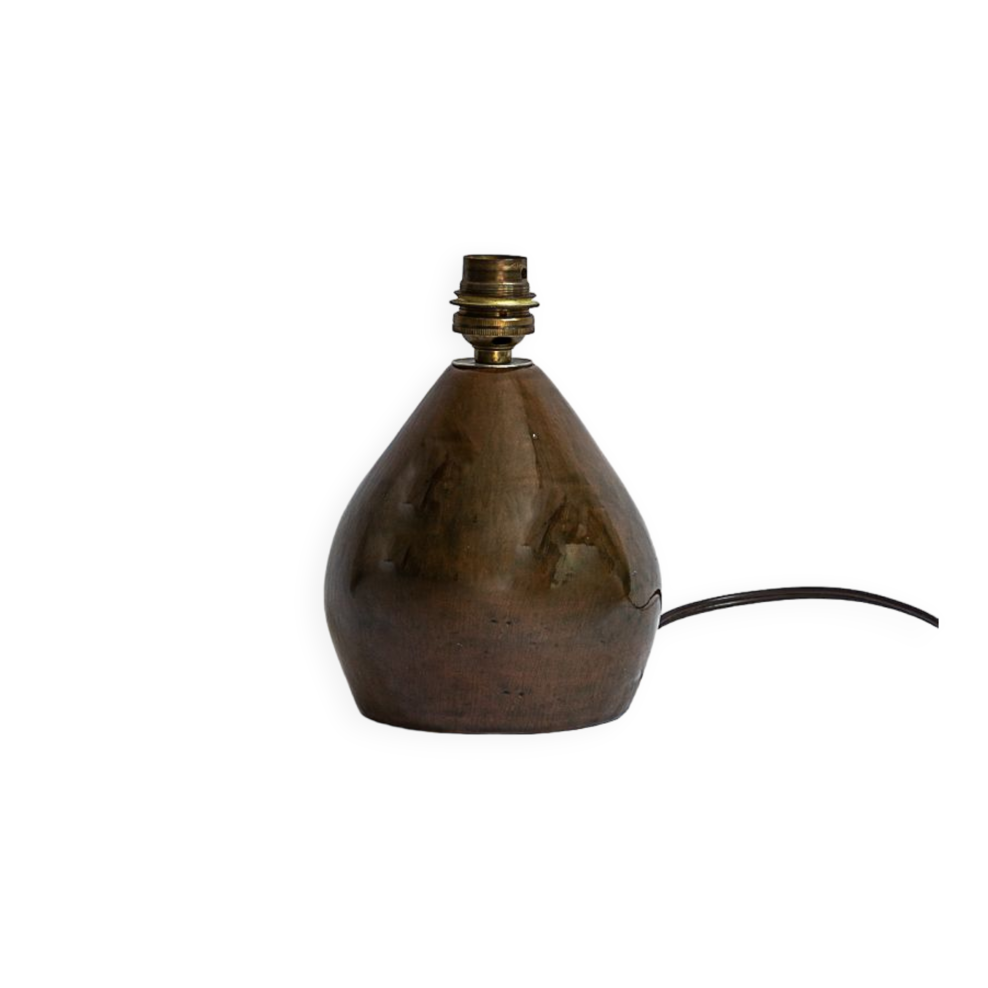 Glazed ceramic pear lamp base, 1960s