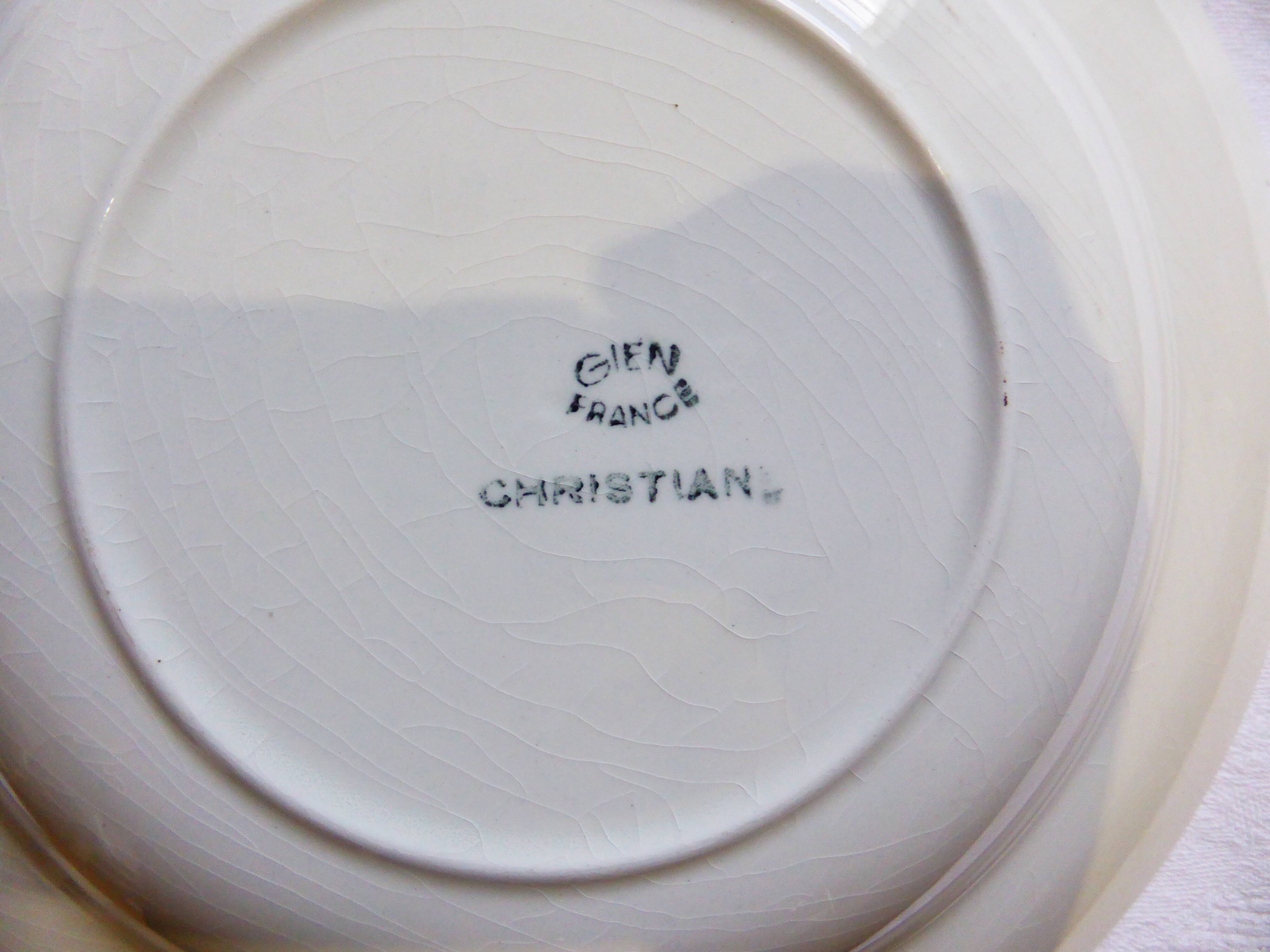 Set of 4 deep plates in a mixed design 2010114