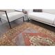 Vintage Turkish Oushak Handmade Wool Cotton Red Area Rug 132x224