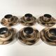Vintage 24-piece ceramic coffee set from Sgrafo Modern, 1960s, Set of 24