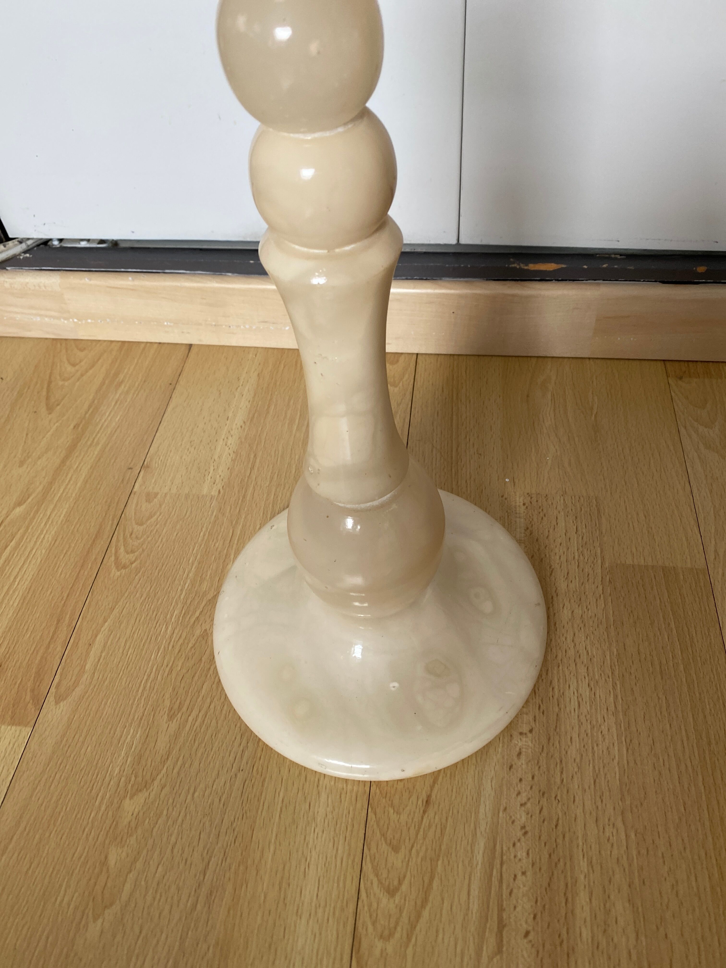 Vintage alabaster standing ashtray