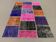 Distressed vintage turkish patchwork rug 150x100 cm wool medium