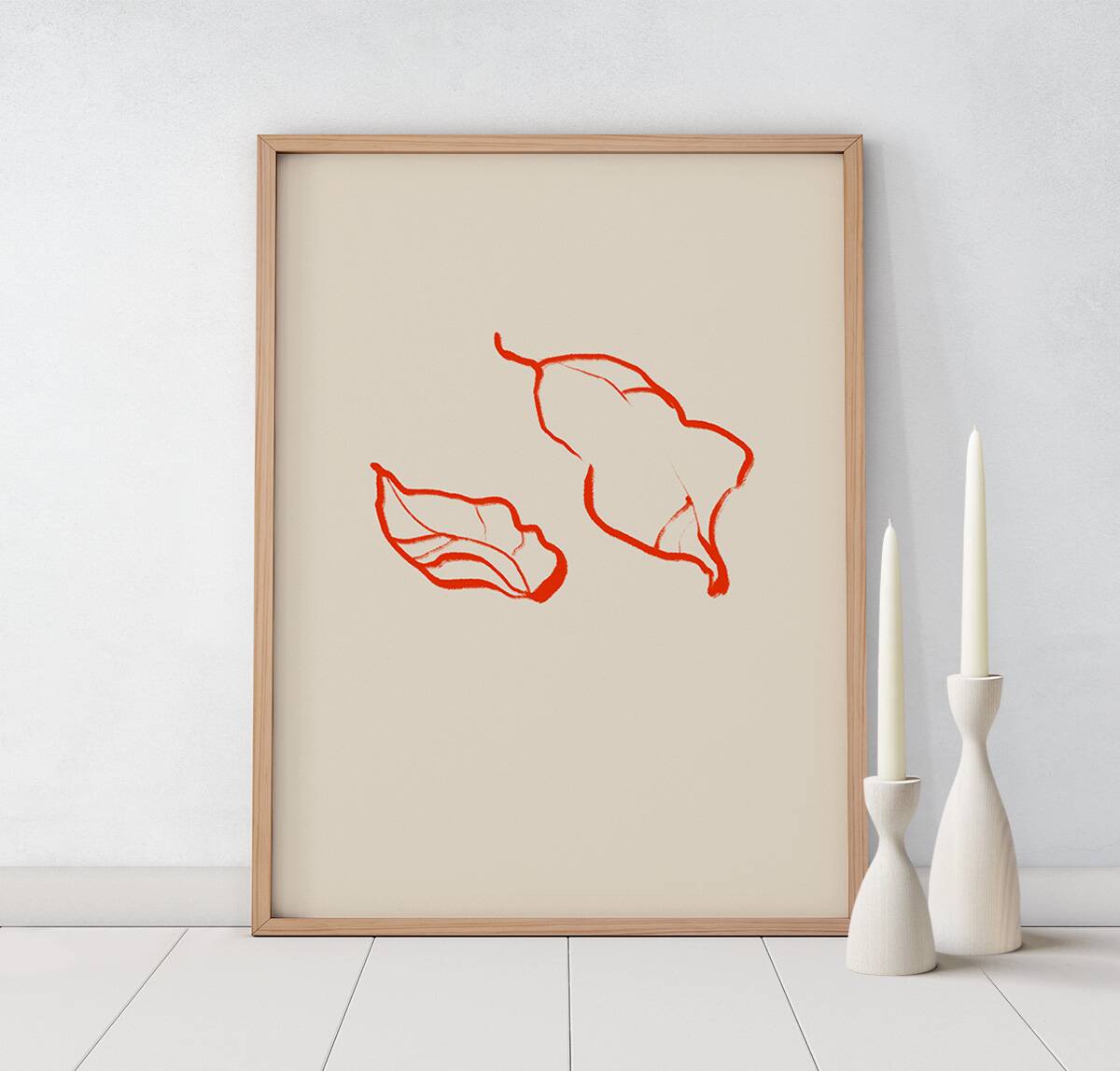 Botanical illustration giclee print, 50x70