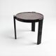 1970s Italian Space Age Table in Brown Plastic, Vintage Side or Coffee Tabl