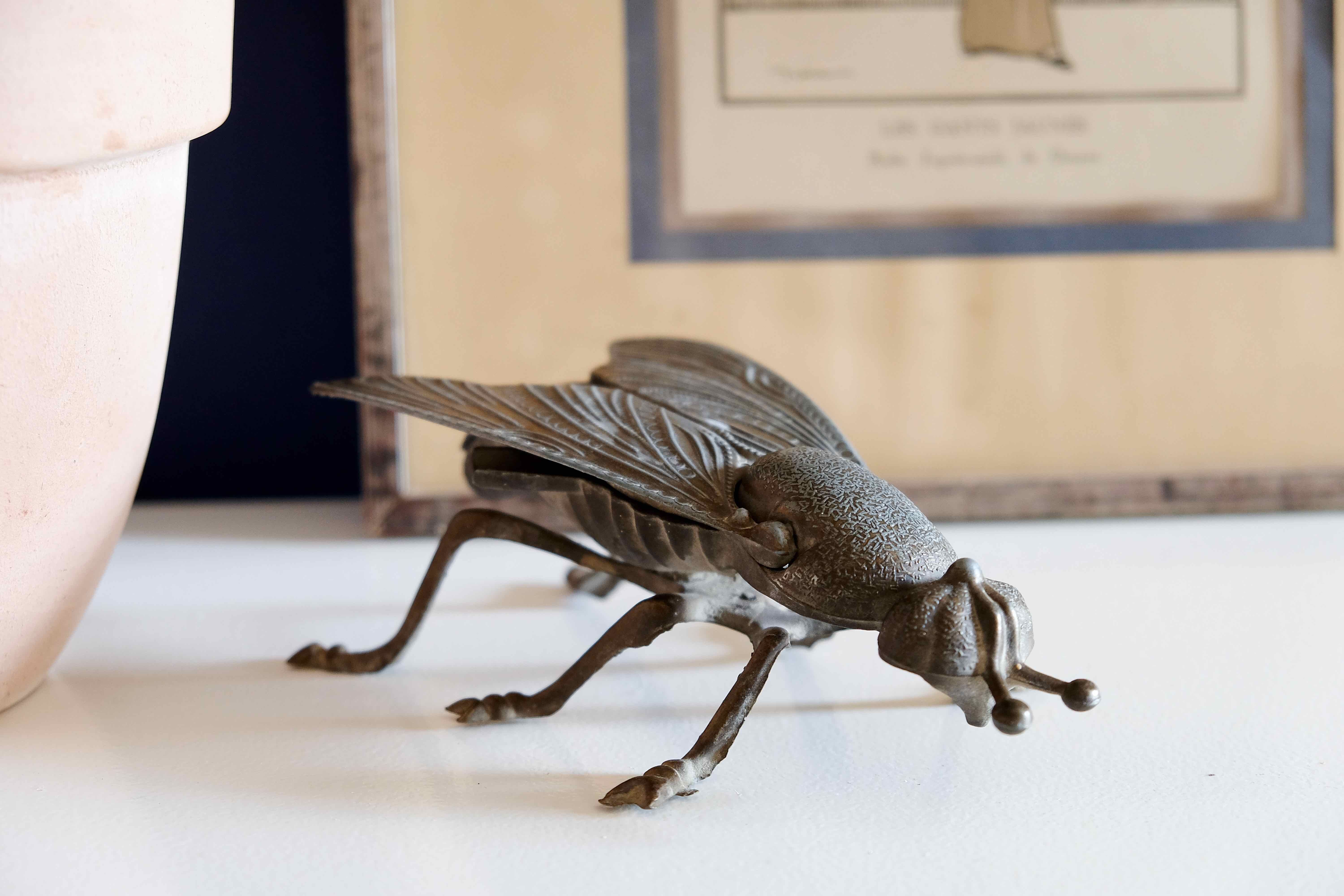 Ashtray fly brass vintage 1970