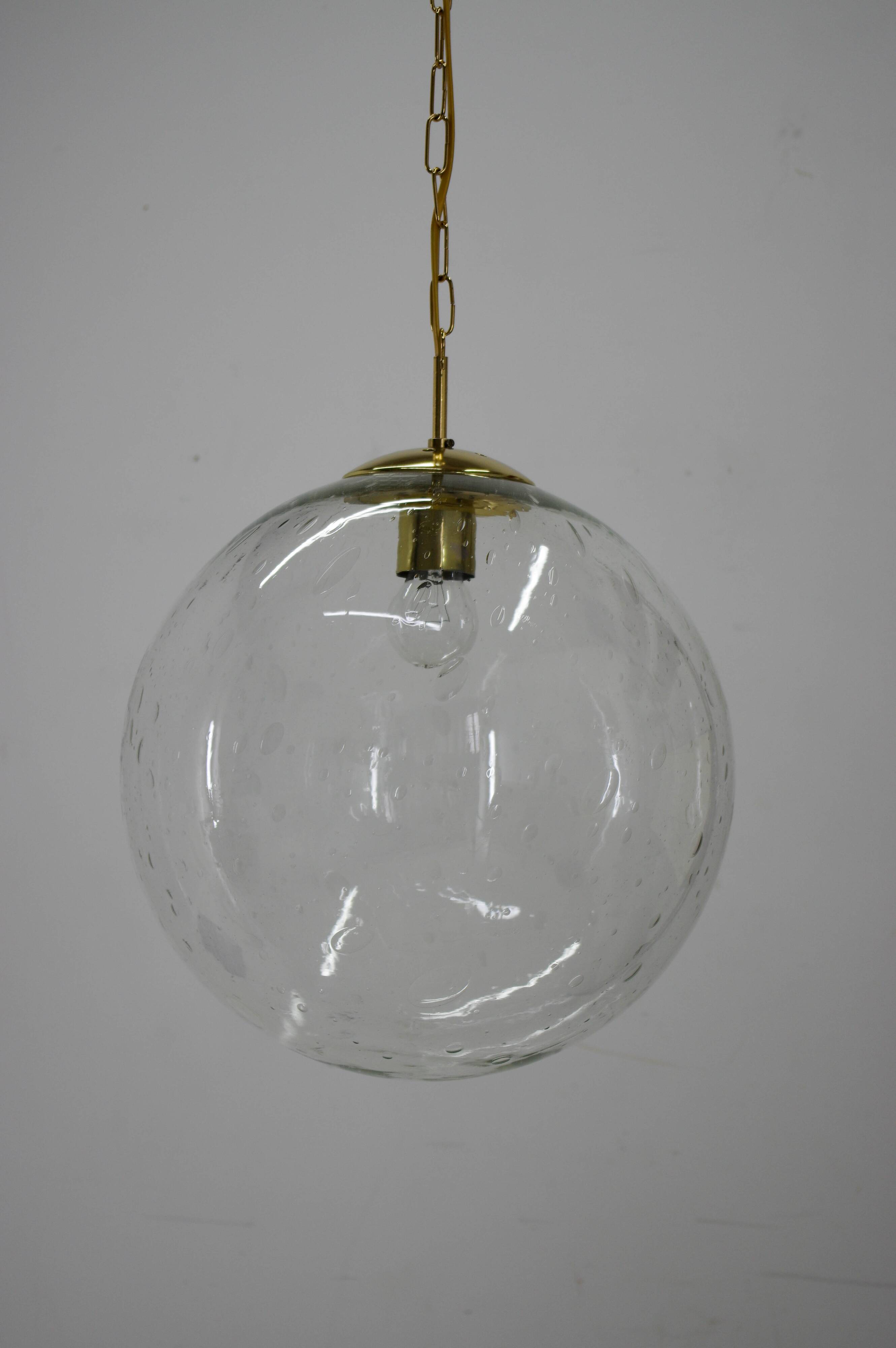 Bubble Glass Pendant by Kamenicky Senov, 1970s