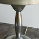 Patinated brass and chrome table lamp from the 1950s.