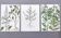 3 vintage botanical plates from 1978 - Spreading orach. Nature plant set