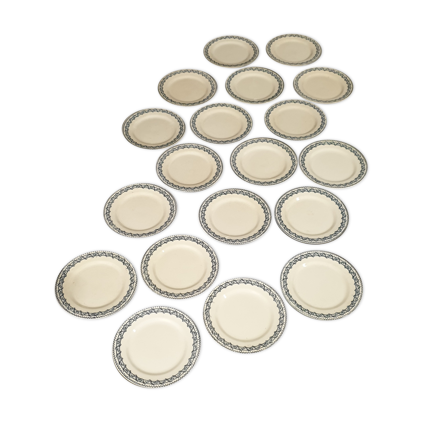 Plates flat iron earth early twentieth century