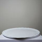 Vintage/antique large pie dish fine white Limoges porcelain.