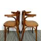 Paire de fauteuils de bistrot Fischel en bois courbé