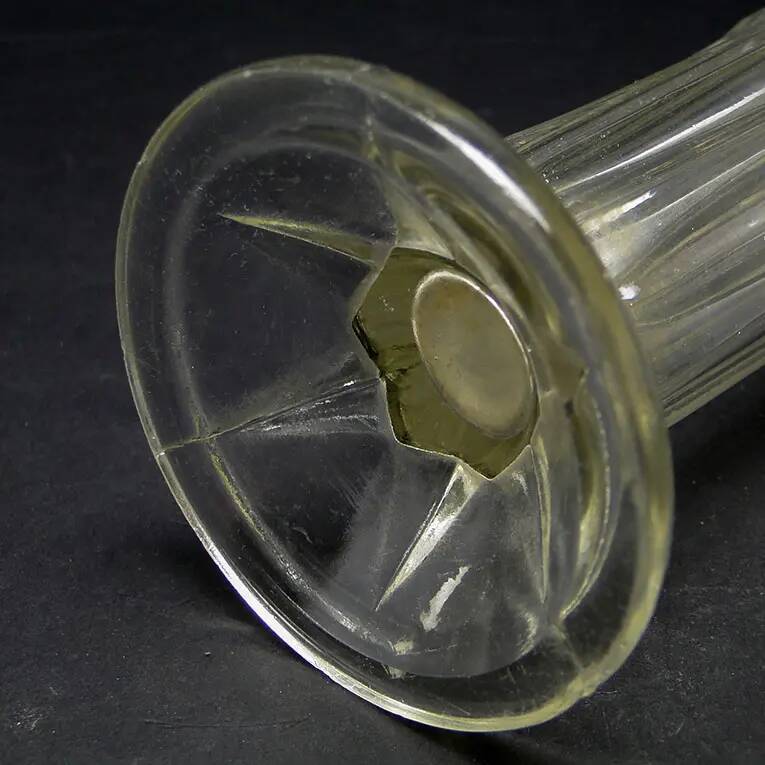 Art Deco vase, glass, Poland, 1950s