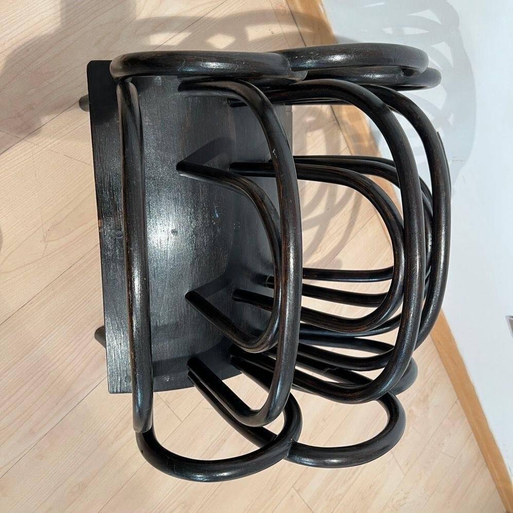Newspaper Stand in Stained Beech Bentwood from Thonet, Austria, 1900s