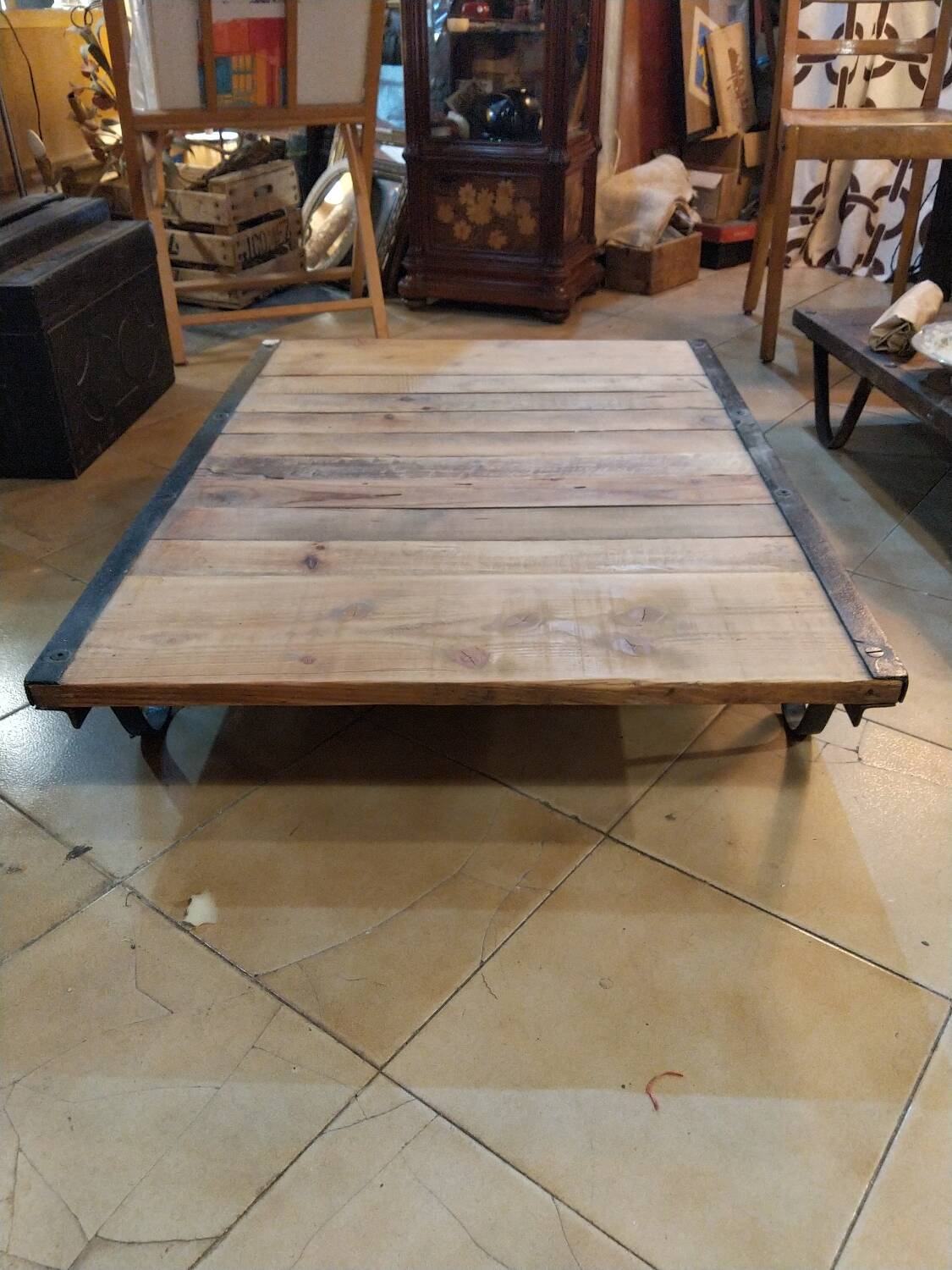Industrial coffee table