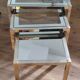 Trio of fully restored brass nesting tables