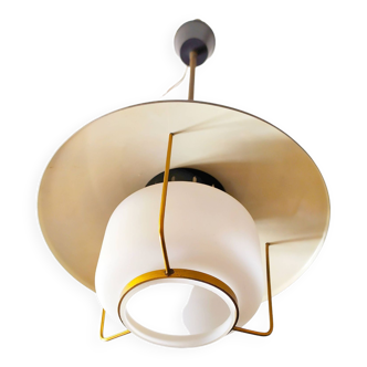 Petite lampe suspendue attribuée à Stilnovo, années 1950