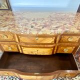 Commode Transition pink marble top Breche d'Aleppo