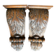 Carved wooden ornaments or consoles