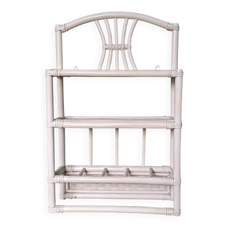 Vintage rattan shelf