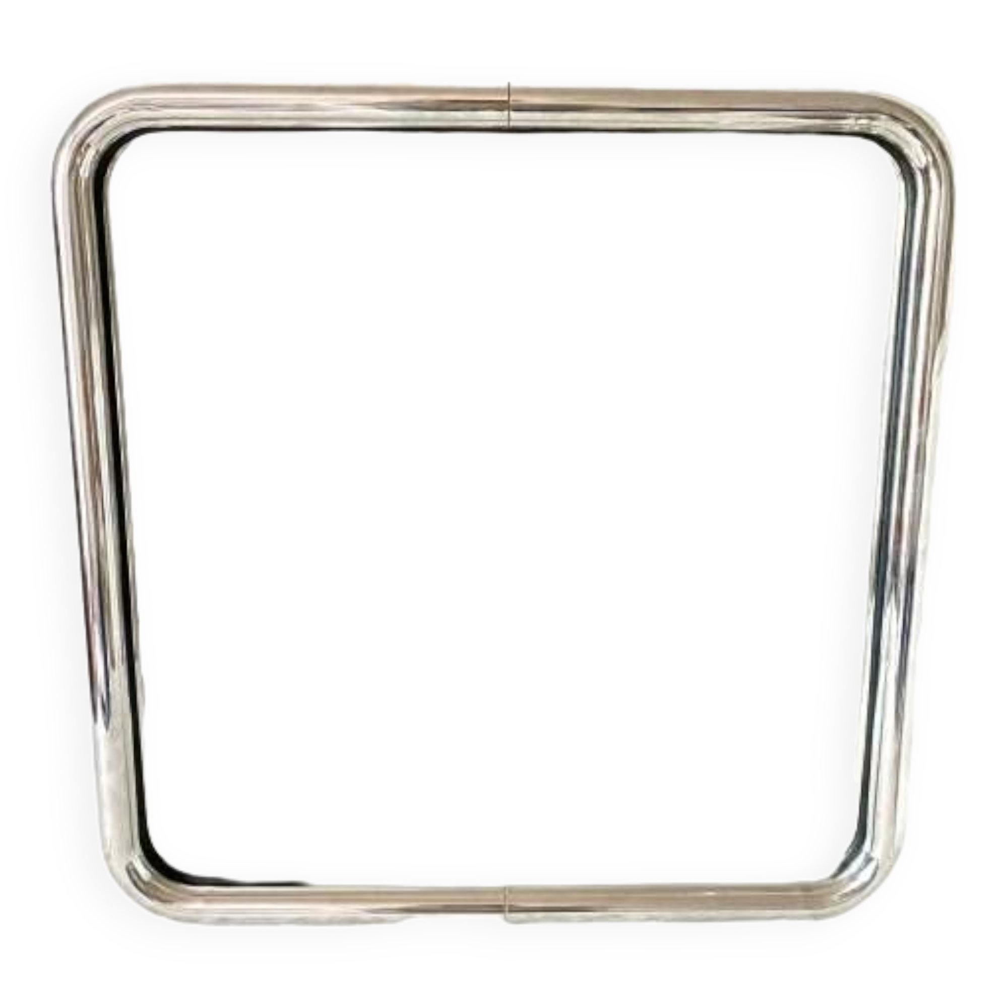 Vintage tubular chrome mirror, 70s