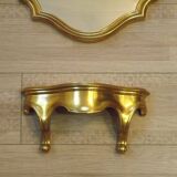 Vintage Ornate Gold Resin Wall-Mounted Mirror & Matching Console Table 5055