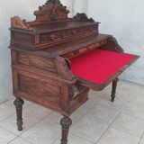 Louis XIII cylinder desk in oak, 19th century