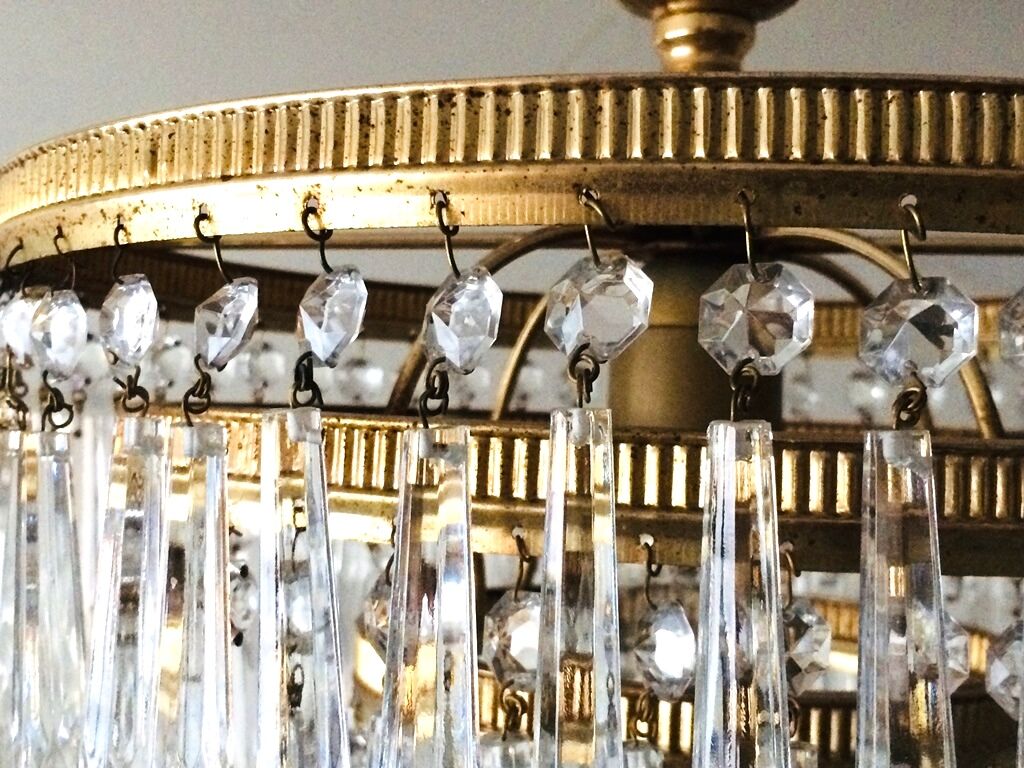 Waterfall Chandelier 60s Hollywood Regency