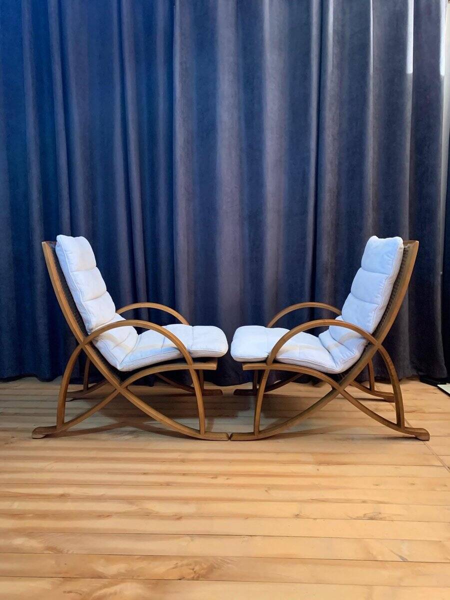 Set of German armchairs from WK Wohnen, 1970s