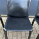 4 black Cassina Cab chairs by Mario Bellini