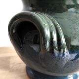 Glazed terracotta vase