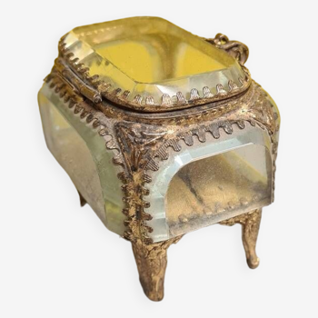 French gold plated jewelry box, from around 1900