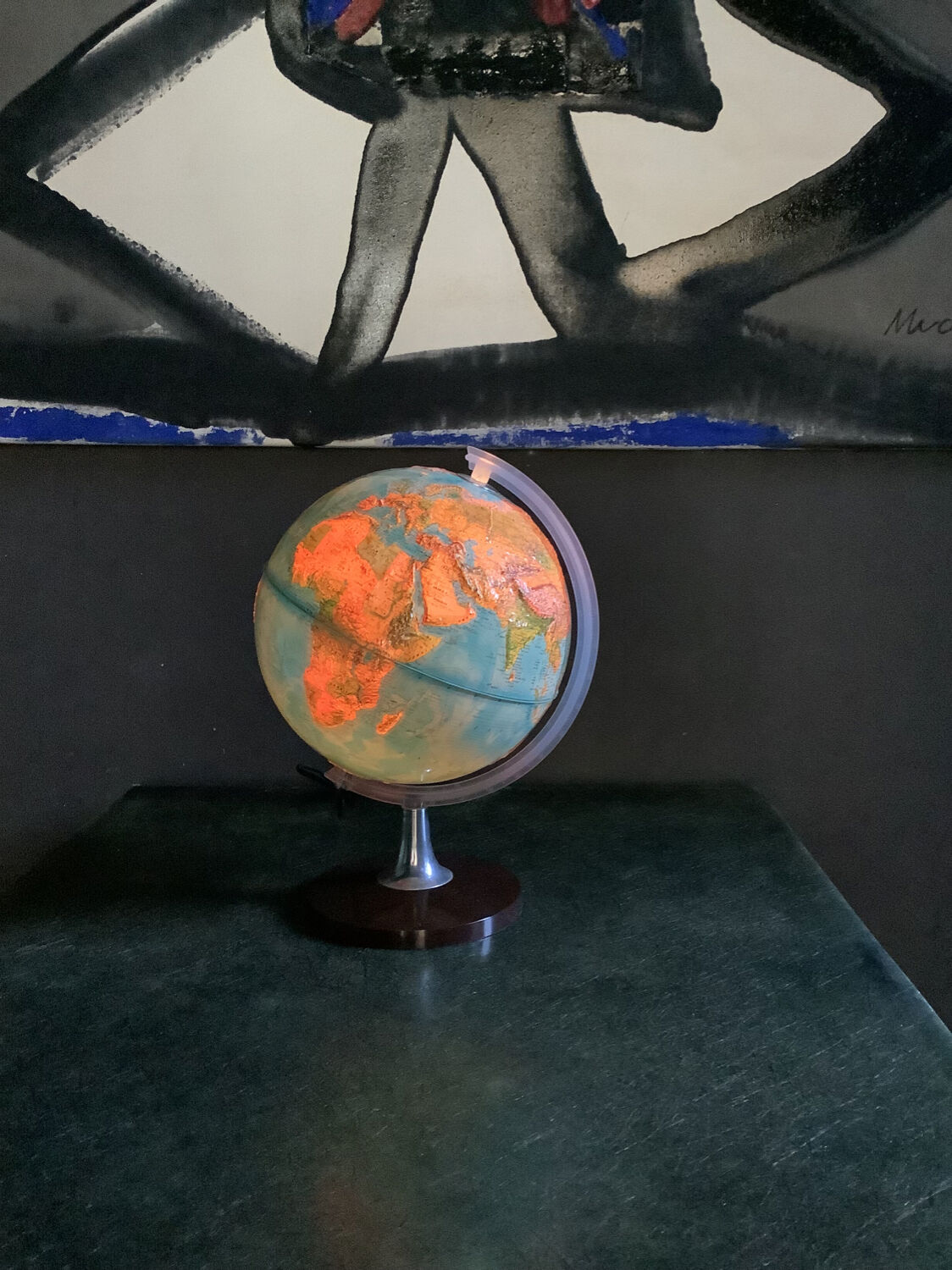 Vintage globe lamp
