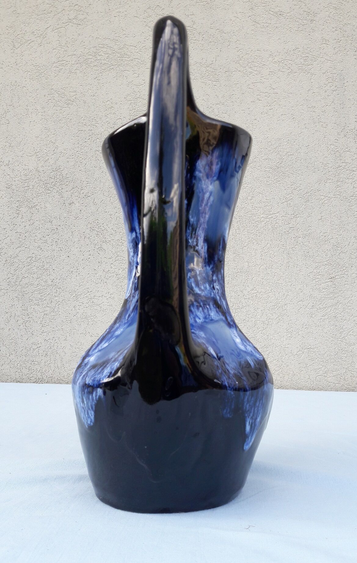 Vase en céramique bleue Vallauris